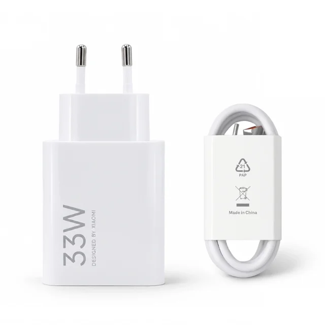 شارژر دیواری 33 وات مدل Poco x5 به همراه کابل USB-C اصل