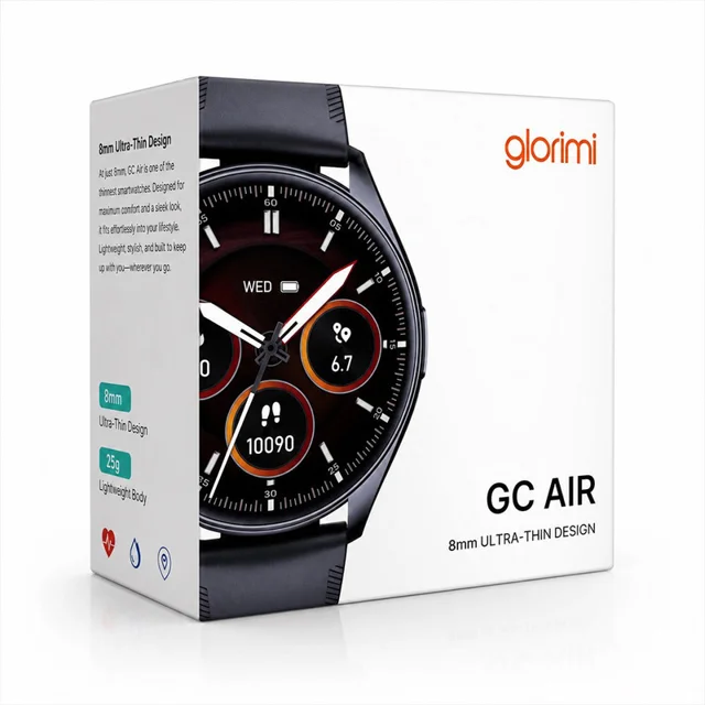 ساعت هوشمند 46 میلیمتری گلوریمی مدل GC Air با بند سیلیکونی 103115555