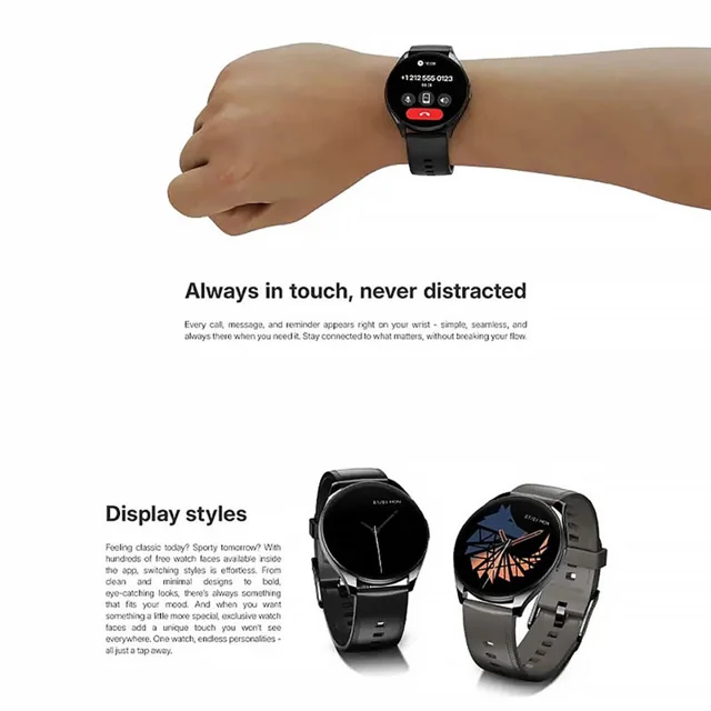 ساعت هوشمند 46 میلیمتری گلوریمی مدل GC Air با بند سیلیکونی 103115558