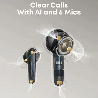 هدفون بلوتوثی انکر مدل SoundCore P41i با نویز کنسلینگ فعال، دارای 6 میکروفون مکالمه با فنا 103104822