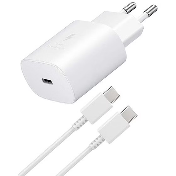 شارژر اصلی سامسونگ مدل samsung A54 همراه کابل ۲۵ واتی