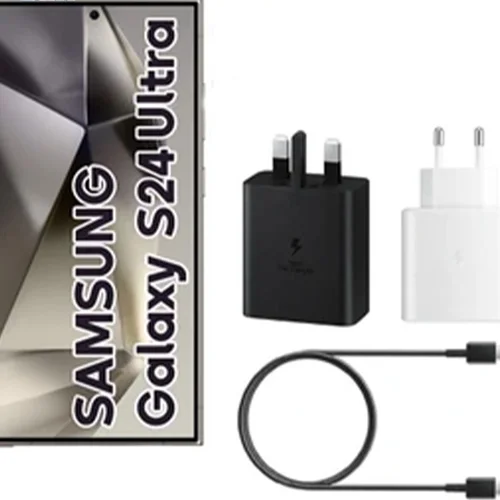 شارژر اصلی گلکسی اس 24 اولترا سامسونگ Galaxy S24 Ultra همراه کابل