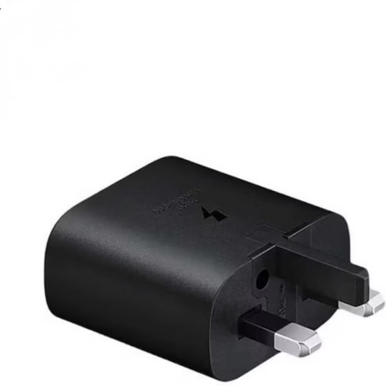 آداپتور شارژر 25 وات سامسونگ A55 و A35 و A25 و A15 و A54 و A34 و S23fe و.. مشکی