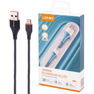 کابل شارژ تایپ سی الدینیو مدل LS631 طول ۱ متر ۳۰ وات اصلی