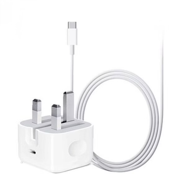 شارژر آیفون 12 پرو مکس iphone 12 promax همراه کابل (اپل استور)