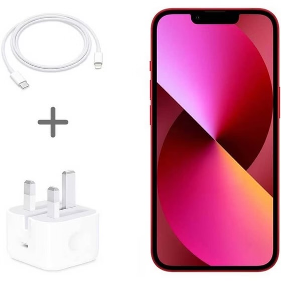 آداپتور شارژر اورجینال ایفون ۱۳ مینی APPLE iPhone 13 mini همراه با کابل شارژ و گارانتی