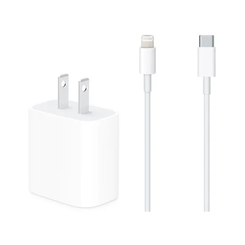 شارژر آیفون ۱۲ نرمال iphone 12 همراه با کابل (اصلی+گارانتی)
