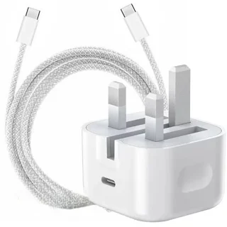 شارژر گوشی اپل آیفون iPhone 17 با توان ۲۰ وات و USB Type C با کابل شارژ کنفی پلمپ همراه گارانتی