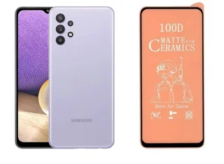 گلس سامسونگ samsung A32 محافظ ضد ضربه (مات+شفاف)