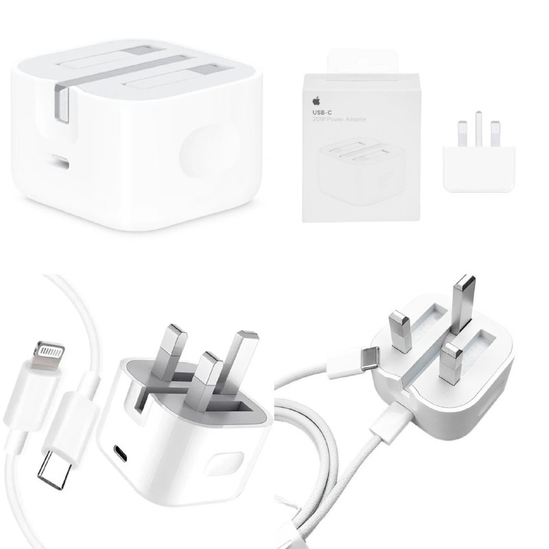 کلگی شارژر ایفون از سری ۱۱ تا ۱۵ iphone همراه کابل شارژ و تبدیل هدیه چراغ دار اصل